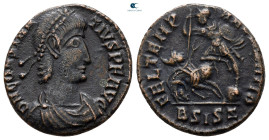 Constantius II AD 347-361. Siscia. Follis Æ