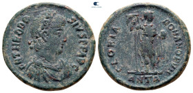 Theodosius I AD 379-395. Antioch. Follis Æ