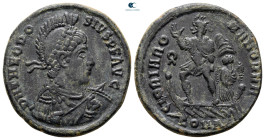 Theodosius I AD 379-395. Constantinople. Follis Æ
