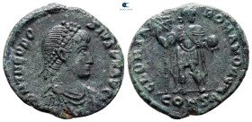 Theodosius I AD 379-395. Constantinople. Follis Æ