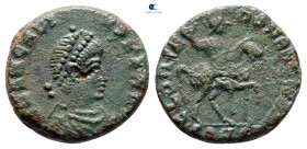 Arcadius AD 383-408. Constantinople. Follis Æ