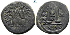 Justin II and Sophia AD 565-578. Nikomedia. Follis or 40 Nummi Æ