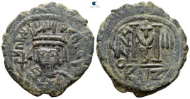 Heraclius AD 610-641. Cyzicus. Follis or 40 Nummi Æ