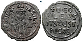 Theophilus AD 829-842. Constantinople. Follis Æ
