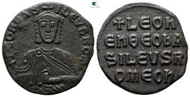 Leo VI the Wise AD 886-912. Constantinople. Follis Æ