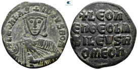 Leo VI the Wise AD 886-912. Constantinople. Follis Æ