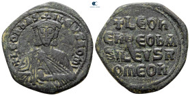 Leo VI the Wise AD 886-912. Constantinople. Follis Æ