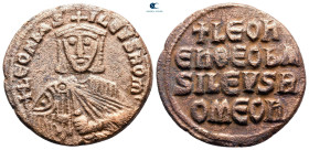 Leo VI the Wise AD 886-912. Constantinople. Follis Æ