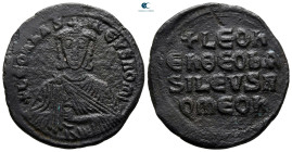 Leo VI the Wise AD 886-912. Constantinople. Follis Æ