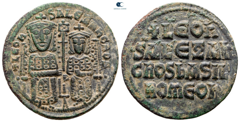 Leo VI with Alexander AD 886-912. Constantinople
Follis Æ

26 mm, 7,95 g

...