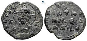Attributed to Basil II and Constantine VIII AD 976-1028. Constantinople. Anonymous Follis Æ
