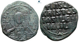 Attributed to Basil II and Constantine VIII AD 976-1028. Constantinople. Anonymous Follis Æ