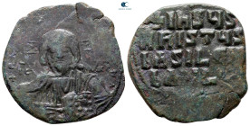 Attributed to Basil II and Constantine VIII AD 976-1028. Constantinople. Anonymous Follis Æ