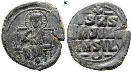 Constantine IX Monomachus AD 1042-1055. Constantinople. Anonymous Follis Æ
