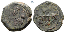 Manuel I Comnenus AD 1143-1180. Uncertain mint. Half Tetarteron Æ