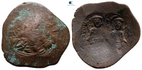 Alexius III Angelus-Comnenus AD 1195-1203. Constantinople. Trachy Æ