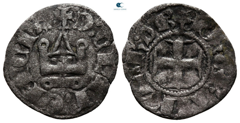 Crusaders, Principality of Achea. Imitative issue AD 1250-1350. 
Denier Tournoi...