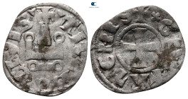 Crusaders, Principality of Achea. Guillaume I de la Roche AD 1280-1287. Denier Tournois BI