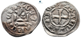 Principality of Achaea. Isabelle de Villehardouin AD 1297-1301. Denier Tournois BI