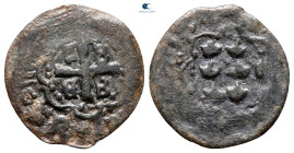 Crusaders. Lordship of Mytilene. Francois II Gattilusio AD 1384-1403. Denaro Ae