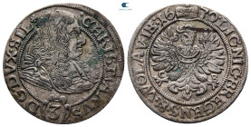 Germany. (Silesia). Christian, in Bieg AD 1664-1672. 3 Kreuzer AR