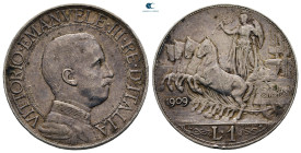 Italy. Regno d´Italia. Vittorio emanuele III AD 1900-1943. 1 Lira Ar