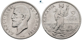 Romania.  AD 1910. 2 Lei