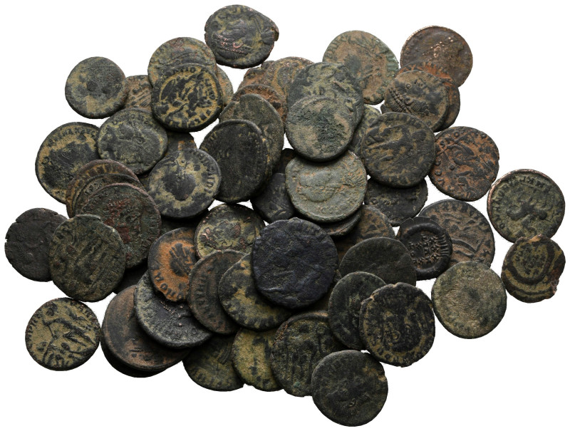 Lot of ca. 62 roman bronze coins / SOLD AS SEEN, NO RETURN! 

fine