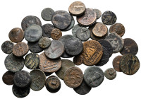 Lot of ca. 50 ancient bronze coins / SOLD AS SEEN, NO RETURN!very fine