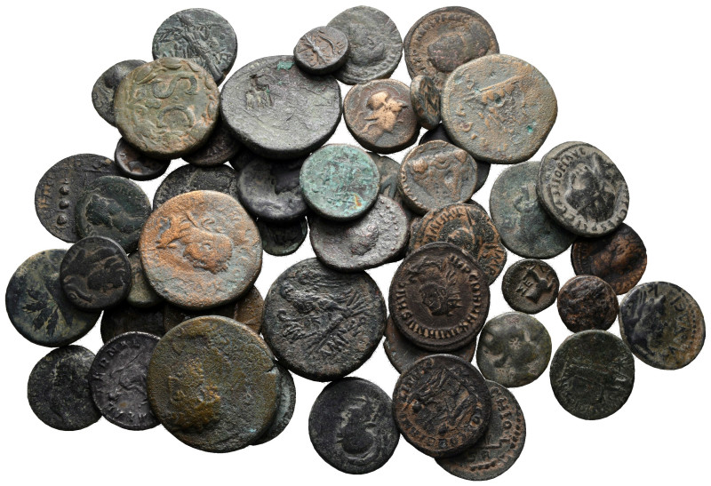 Lot of ca. 50 ancient bronze coins / SOLD AS SEEN, NO RETURN!

very fine