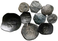 Lot of ca. 9 byzantine bronze coins / SOLD AS SEEN, NO RETURN!very fine