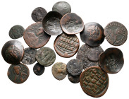 Lot of ca. 20 byzantine bronze coins / SOLD AS SEEN, NO RETURN!very fine
