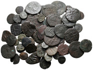 Lot of ca. 65 byzantine bronze coins / SOLD AS SEEN, NO RETURN!nearly very fine