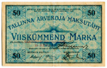 Estonia 50 Marka 1919
P# A2, # 07865; XF-