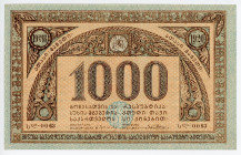 Georgia 1000 Roubles 1920
P# 14b, N# 226560; #SL-0063; UNC
