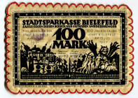 Germany - Weimar Republic Bielefeld 100 Mark 1921
Grabowski# 34, UNC