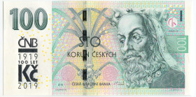 Czech Republic 100 Korun 2019
P# 28a, N# 294687; # M02 003493; UNC