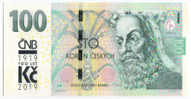 Czech Republic 100 Korun 2019
P# 28a, N# 294687; # M03 002763; UNC