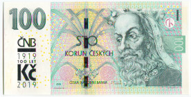 Czech Republic 100 Korun 2019
P# 28a, N# 294687; # M05 007609; UNC