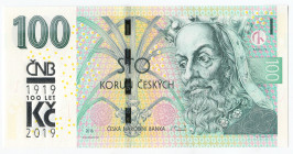 Czech Republic 100 Korun 2019
P# 28a, N# 294687; # M12 001920; UNC