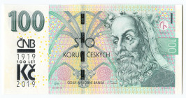 Czech Republic 100 Korun 2019
P# 28a, N# 294687; # M26 004124; UNC
