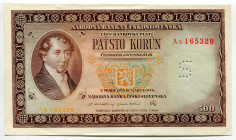 Czechoslovakia 100 Korun 1945
P# 67a, N# 207320; # B 36 300066; UNC