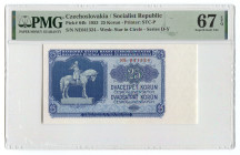Czechoslovakia 25 Korun 1953 PMG 67 EPQ
P# 84b, N# 208509; # NE041324; UNC