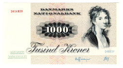 Denmark 1000 Kroner 1992
P# 53g, N# 206828; # 3414820; UNC