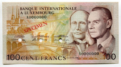 Luxembourg 100 Francs 1981 Specimen
P# 14As, N# 210553; UNC