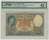 Poland 100 Zlotych 1919 (1924) (ND) PMG 45 NET
P# 57, N# 223206; # S.A. 8110062; XF