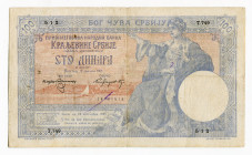 Serbia 100 Dinara 1905
P# 12, N# 207164; # 512 18721512; VF