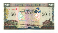Northern Ireland Ulster Bank 50 Pounds Sterling 1997
P# 338a, N# 222711; # D1530042; UNC