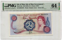 Isle of Man 5 Pounds 1979 (ND) PMG 64
P# 35a, N# 229104; # B825279; UNC