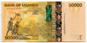 Uganda 50000 Shillings 2010
P# 54, N# 211122; # AA0003857; UNC